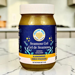 Sea Moss and Bladderwrack Gel - Unsweetened | 102 Minerals | Thyroid and Gut Support