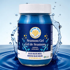 Blue Spirulina Sea Moss Gel - Infused with Pure Blue Spirulina (E3Live Blue Majik®)