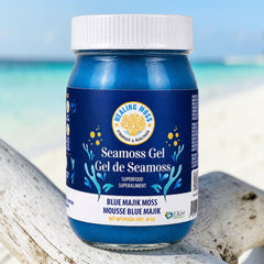 Blue Spirulina Sea Moss Gel - Infused with Pure Blue Spirulina (E3Live Blue Majik®)