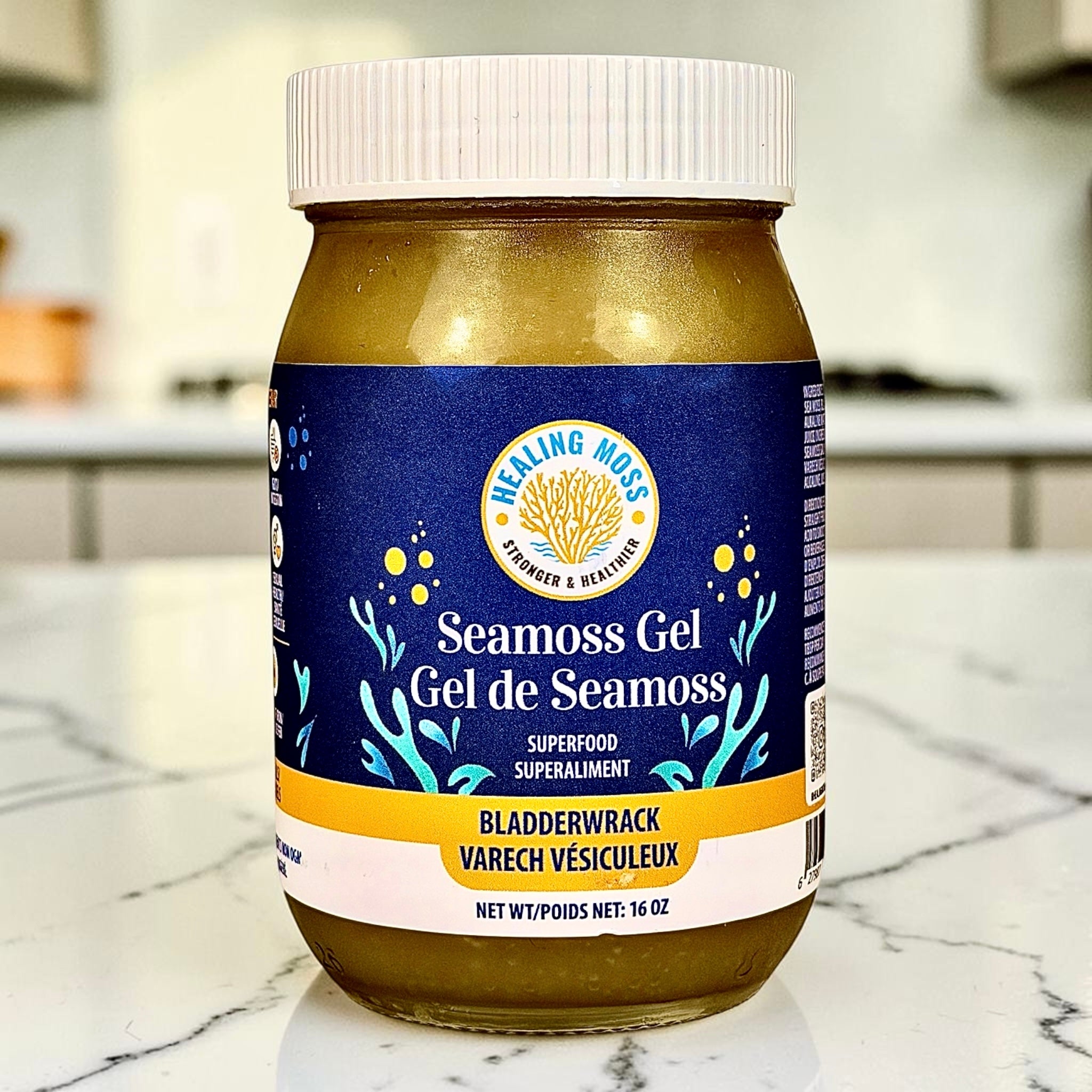 Sea Moss and Bladderwrack Gel - Unsweetened | 102 Minerals | Thyroid and Gut Support